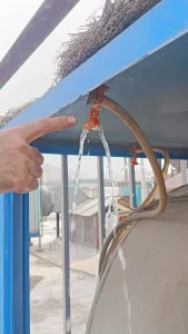 مسیر توزیع آب بر پوشال‌ها باید بدون رسوب و گرفتگی باشد